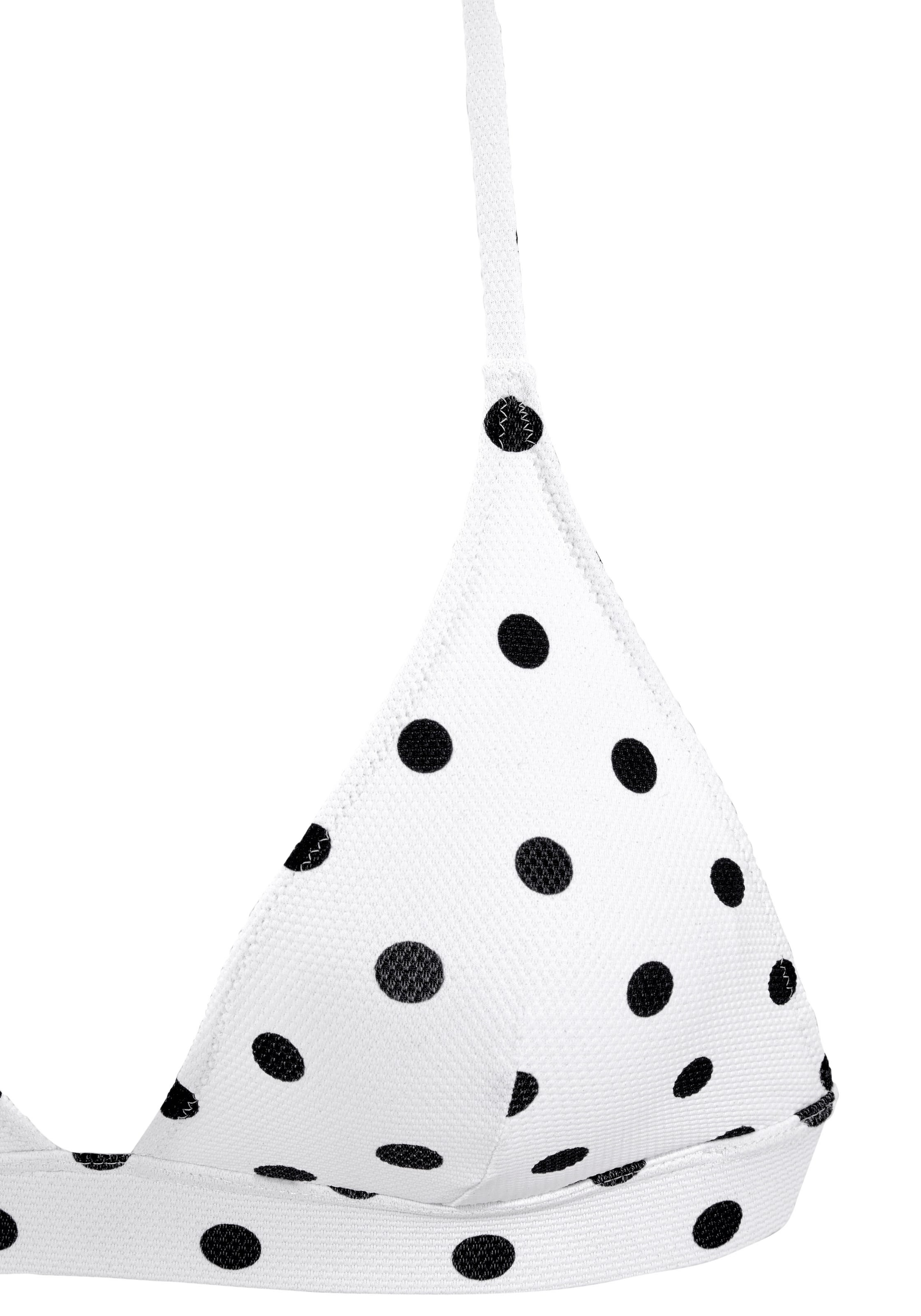 LASCANA Triangle Bikini top in White