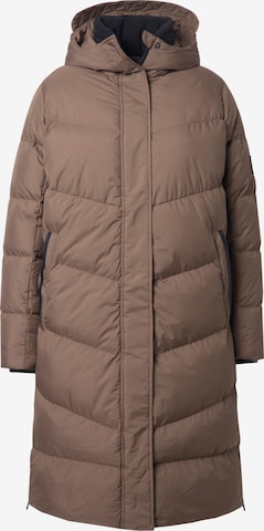 Manteau d’hiver Ulla Popken en marron : devant