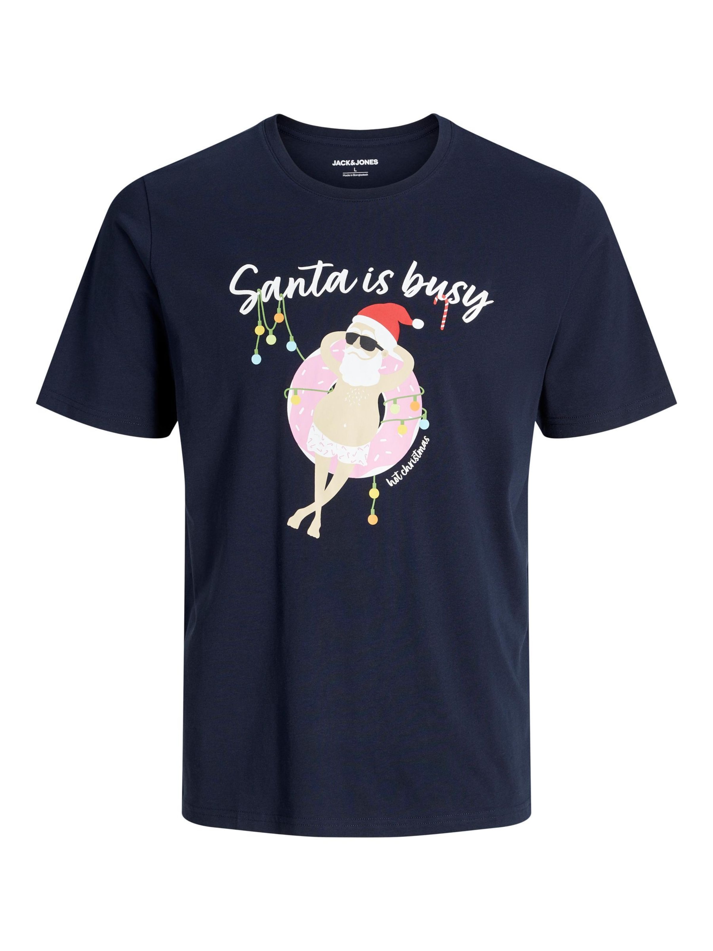 JACK & JONES Shirt 'X-Mas' in Blauw: voorkant