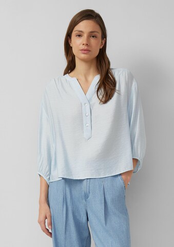 s.Oliver Blouse in Blauw: voorkant