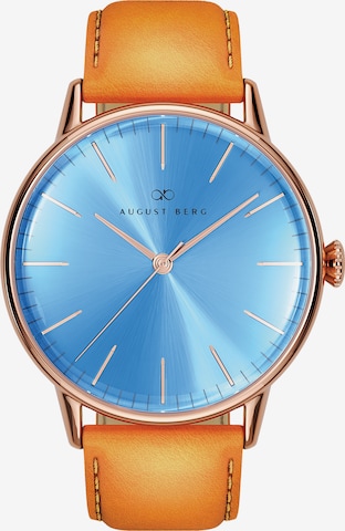 August Berg Analoog horloge 'Serenity' in Blauw: voorkant