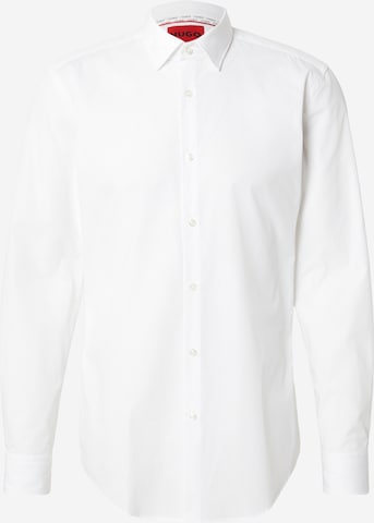 HUGORegular Fit Košulja 'Koey' - bijela boja: prednji dio