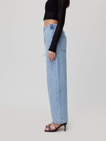 Wide leg Jeans di LeGer by Lena Gercke in blu: lato