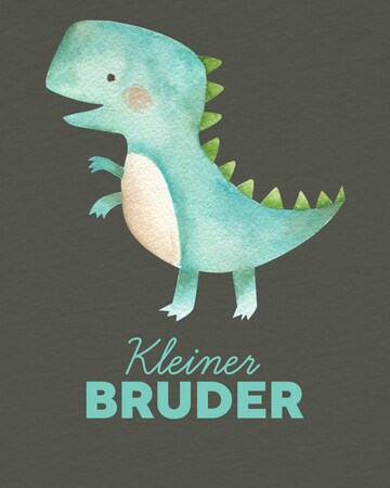 watabout.kids Shirt 'Dinosaurier 03 Kleiner Bruder' in Green