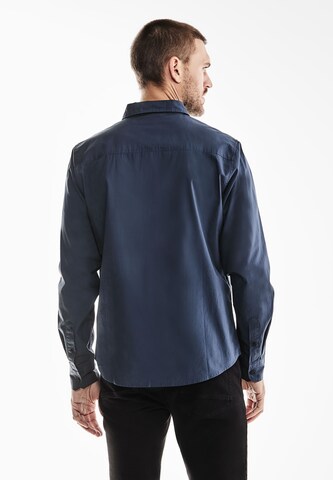 Street One MEN Regular Fit Hemd in Blau