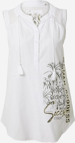 Soccx Bluzka w kolorze biały: przód