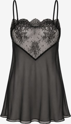 Muse Allure Yöpaita 'Nocturne Chemise' värissä musta: etupuoli