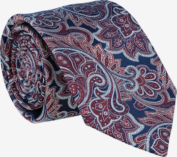 WILLEN Krawatte 'Marine Paisley' in Rot: Vorderseite