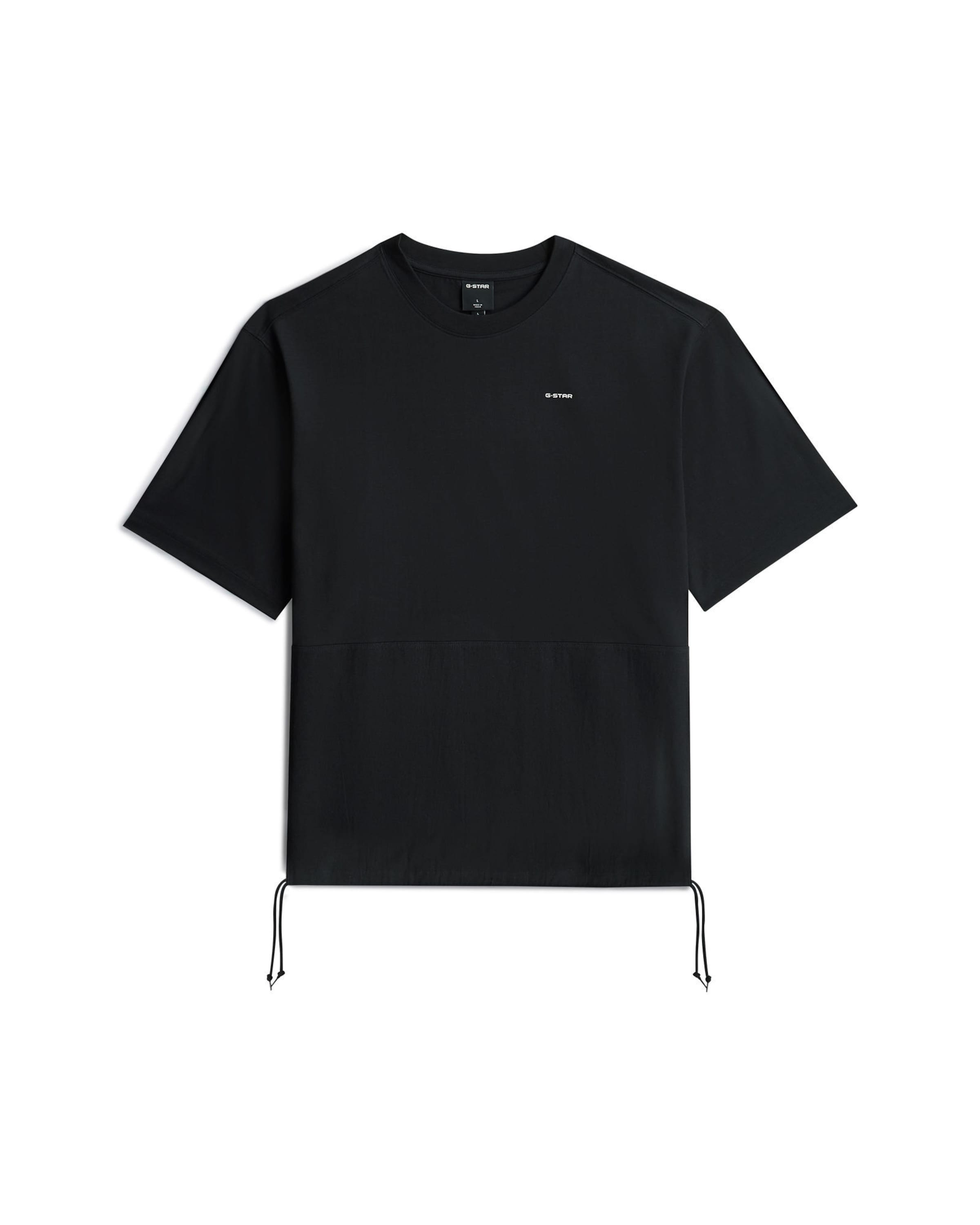 G-STAR T-Shirt 'Woven Mix Loose T-Shirt' in schwarz, Produktansicht