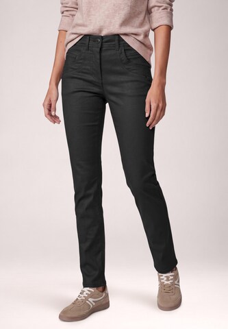CECIL Slimfit Hose 'Toronto' in Schwarz: Vorderseite