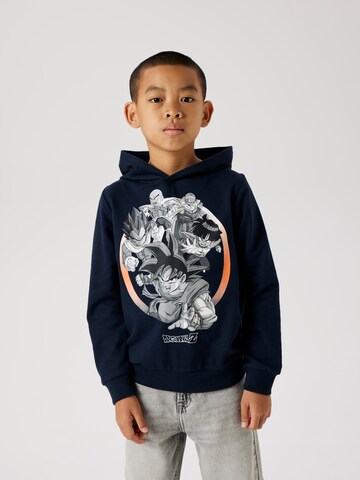 Felpa 'NKMDaf Dragonball' di NAME IT in blu: frontale