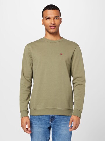 NAPAPIJRI Regular fit Sweatshirt 'BALIS' in Groen: voorkant