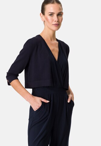 zero Gebreid vest in Blauw: voorkant