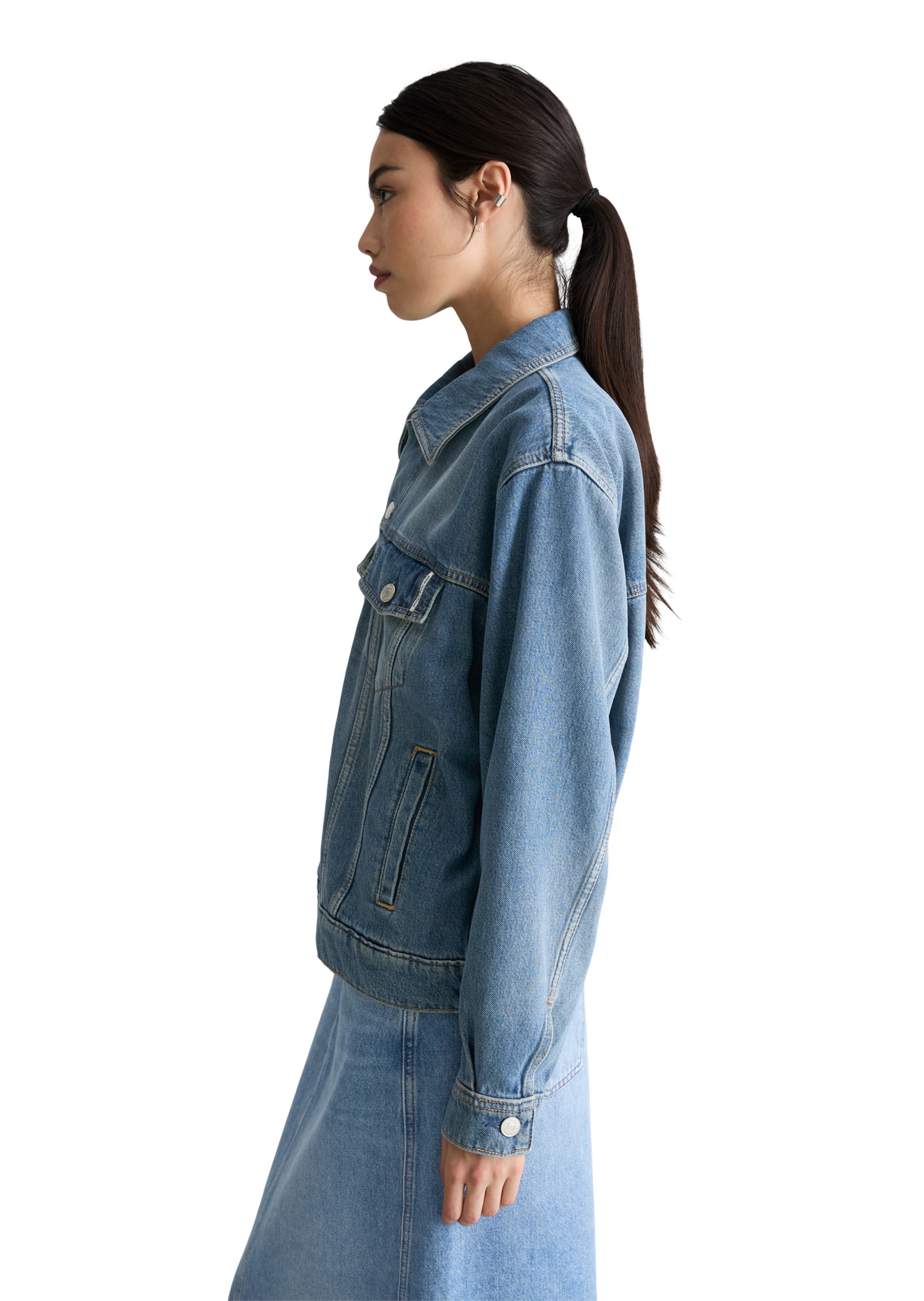 Marc O'Polo DENIM Tussenjas in Blauw