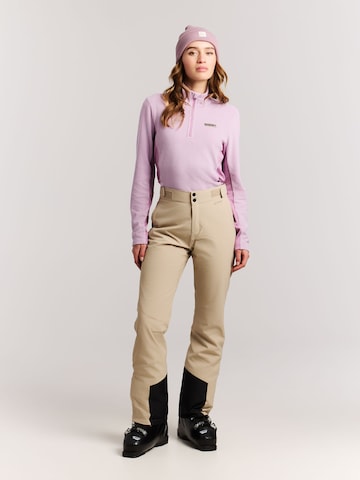 PROTEST Slim fit Workout Pants 'PRTVoleta' in Brown: front