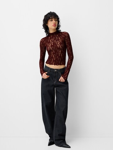 Bershka Shirt in Brown
