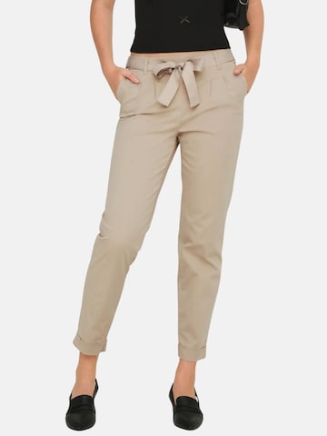 ONLY - Loosefit Pantalón 'ONLRITA-EVELYN' en beige: frente
