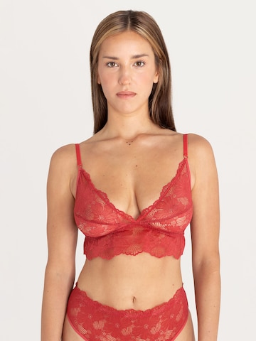 Bustier Soutien-gorge Erlich Textil en rouge : devant