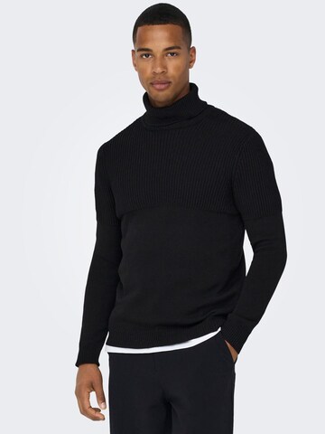 Only & Sons Sweter w kolorze czarny