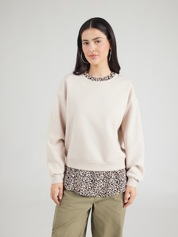 ABOUT YOU Sweatshirt 'Clara' in Beige: voorkant