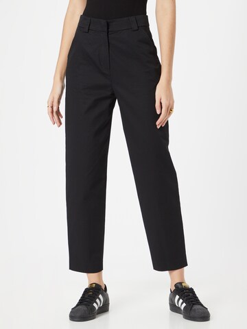 Sisley Regular Trousers in Black: front