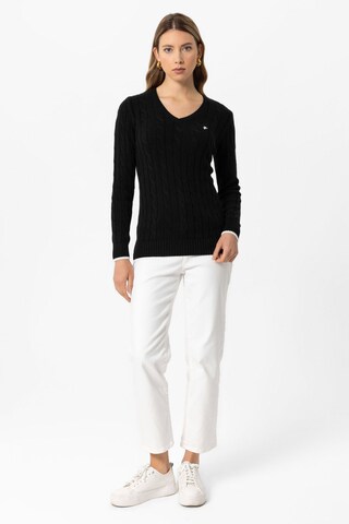 DENIM CULTURE Sweater 'HANNAH' in Black