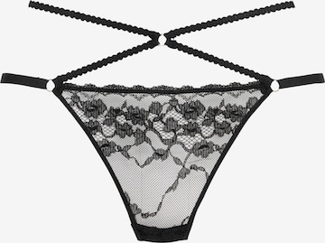 PETITE FLEUR GOLD Stringit värissä musta: etupuoli