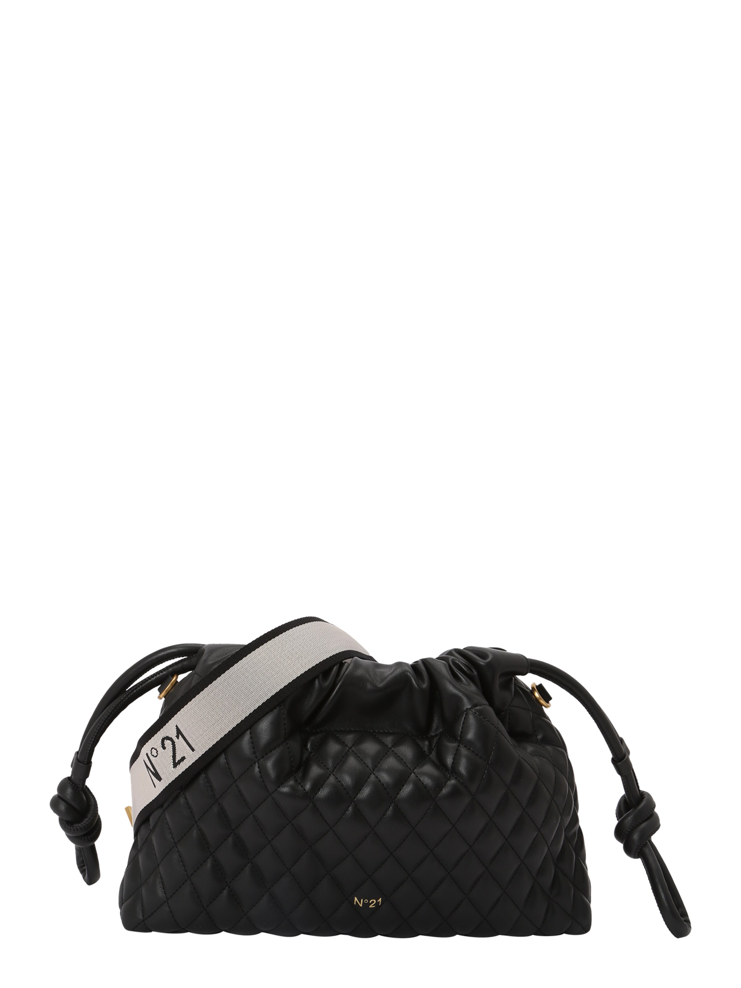 N°21 Handtas 'Eva' in Zwart: voorkant