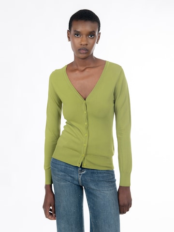 Influencer - Casaco de malha em verde: frente