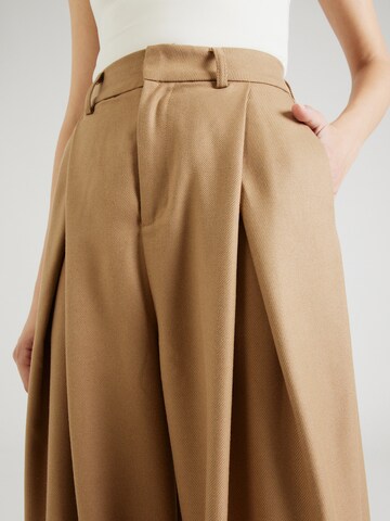 A-VIEW Loose fit Pleat-Front Pants 'Ellie' in Beige