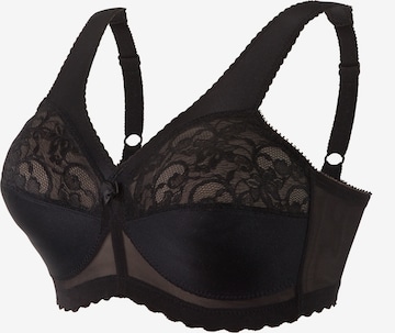 GLAMORISE T-shirt Bra in Black: front