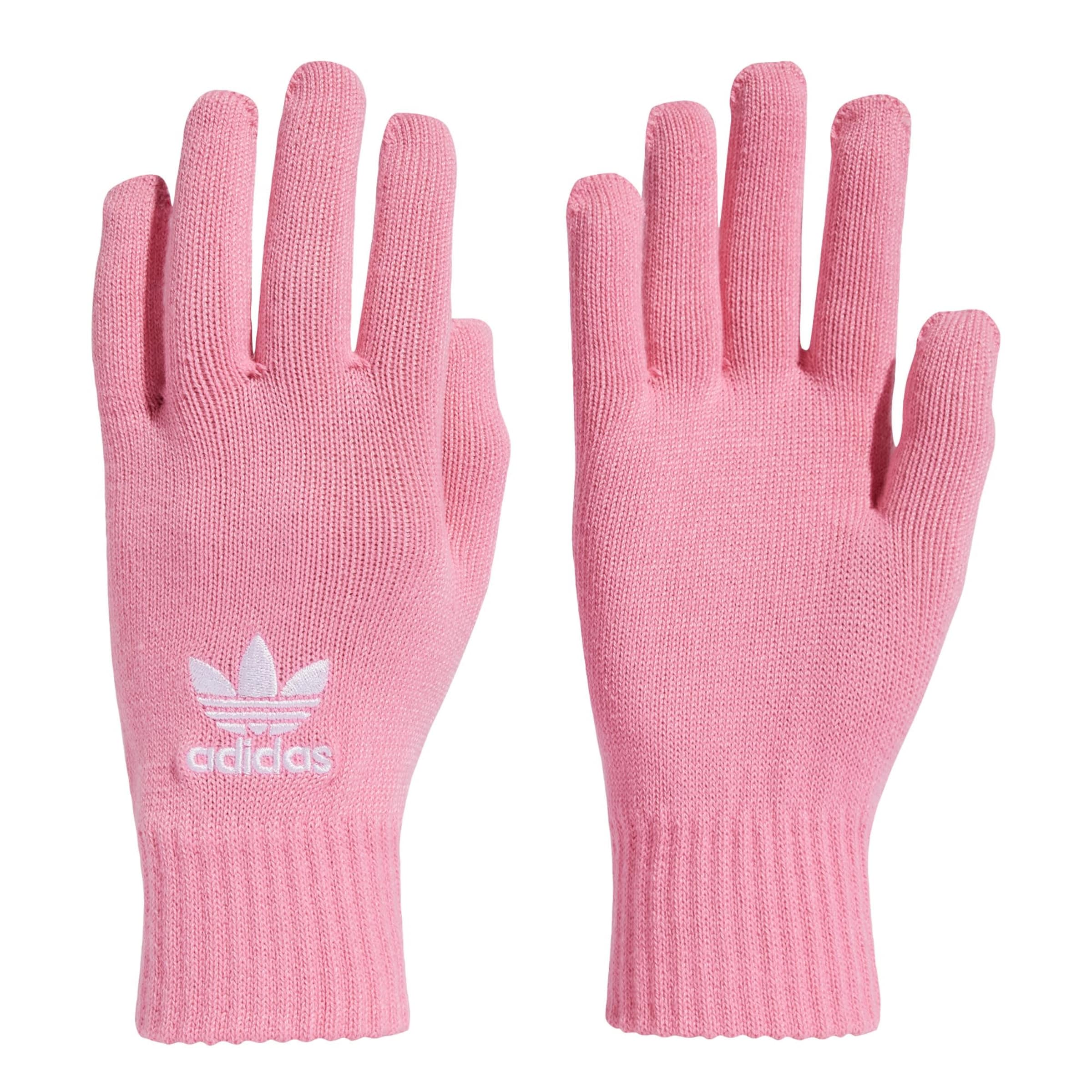 ADIDAS ORIGINALS - Guantes con dedos en rosa: frente