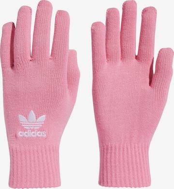 ADIDAS ORIGINALS Vingerhandschoenen in Roze: voorkant