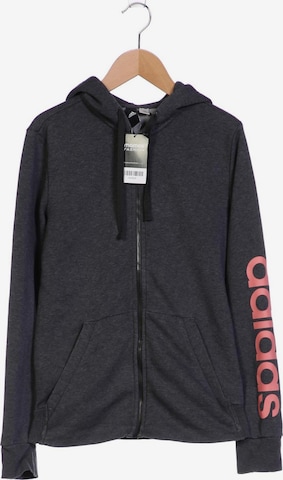 ADIDAS PERFORMANCE Sweatshirt & Zip-Up Hoodie in M in Grey: front