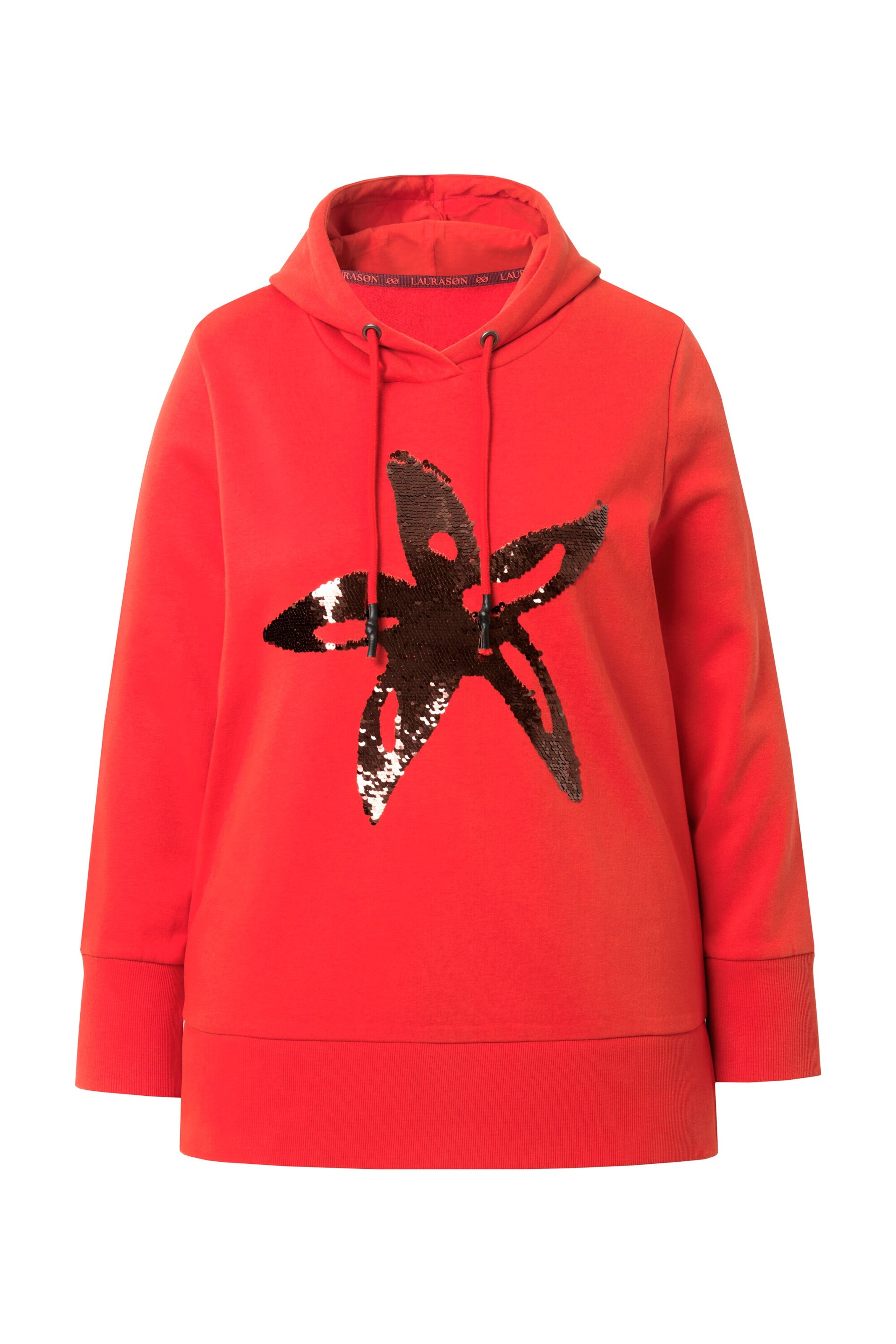 LAURASØN Sweatshirt in Rood: voorkant