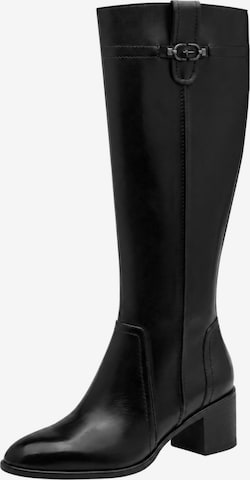 Bottes Tamaris en noir : devant