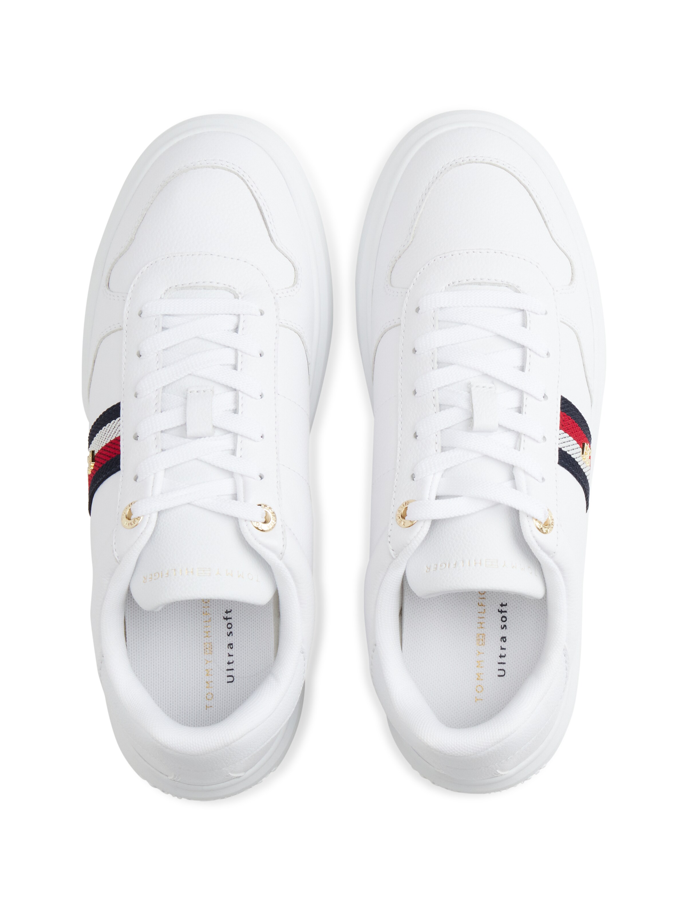 Baskets basses 'ICON COURT LIGHT' TOMMY HILFIGER en blanc