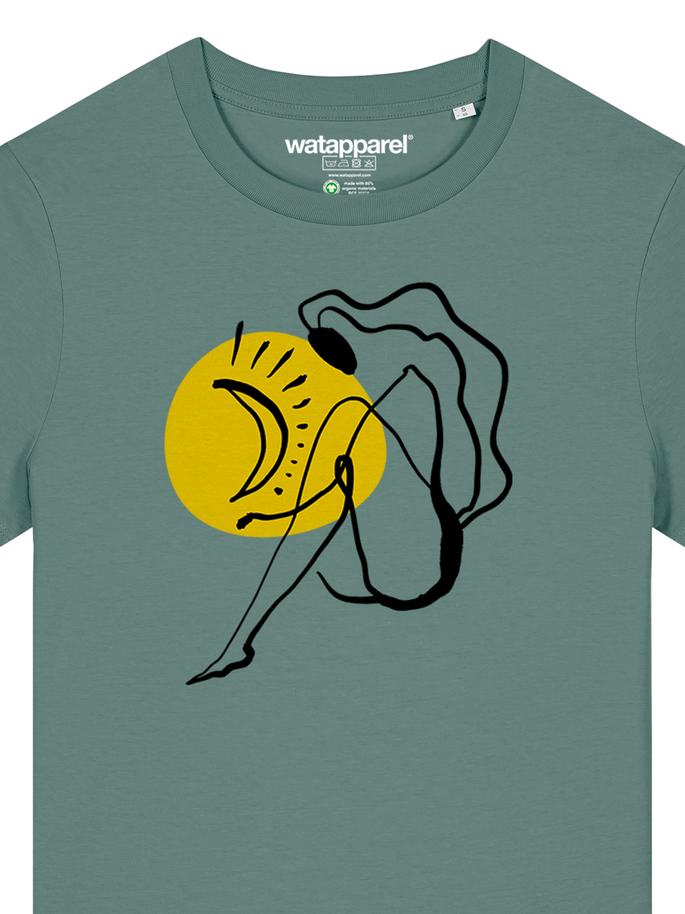 T-shirt 'Self Love' Watapparel en vert