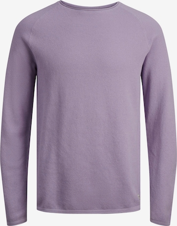 JACK & JONES Regular fit Sweater 'Hill' in Purple: front