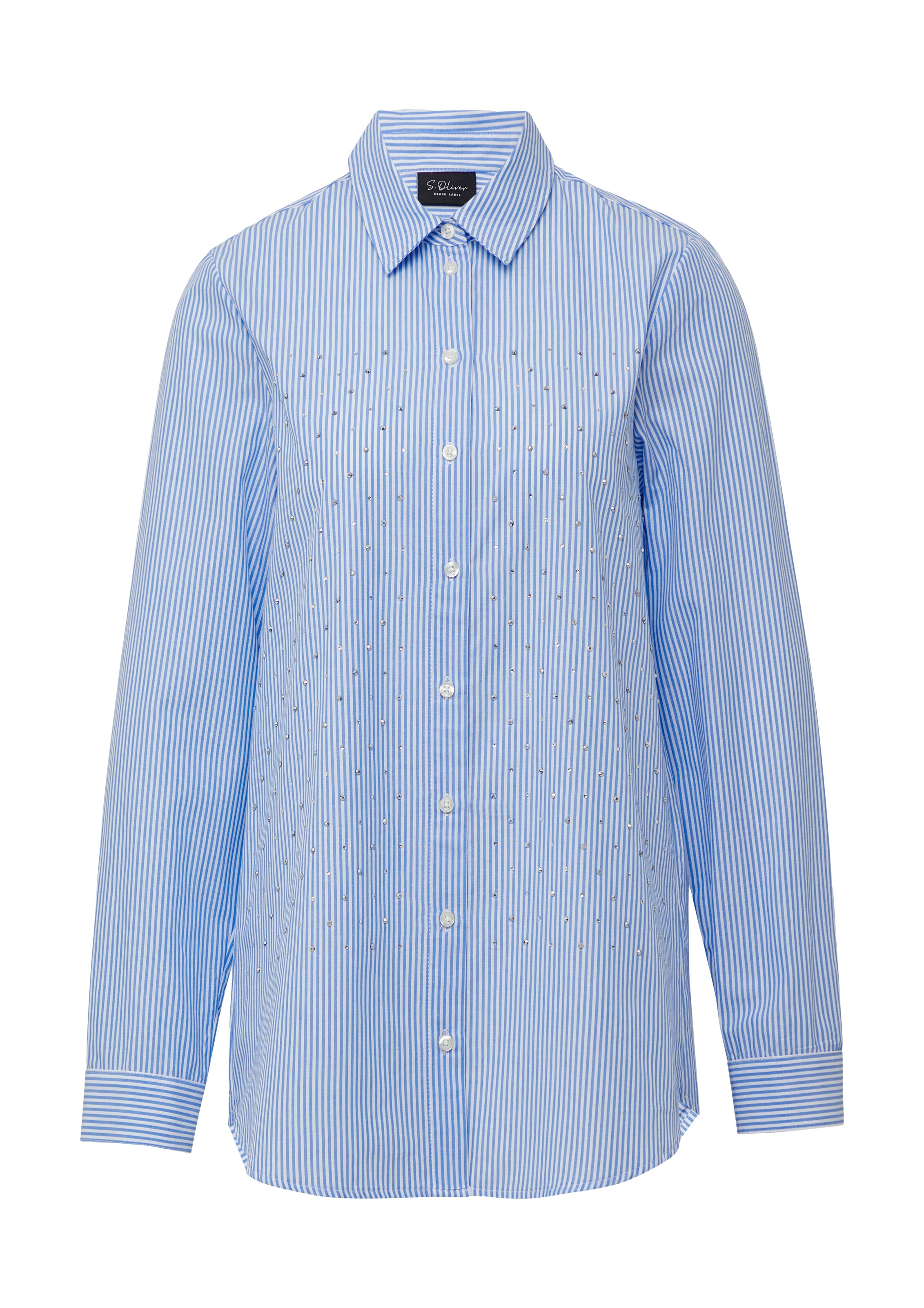 s.Oliver BLACK LABEL Μπλούζα σε μπλε: μπροστά