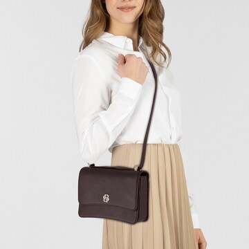 Borsa a tracolla di BOSS in marrone: frontale