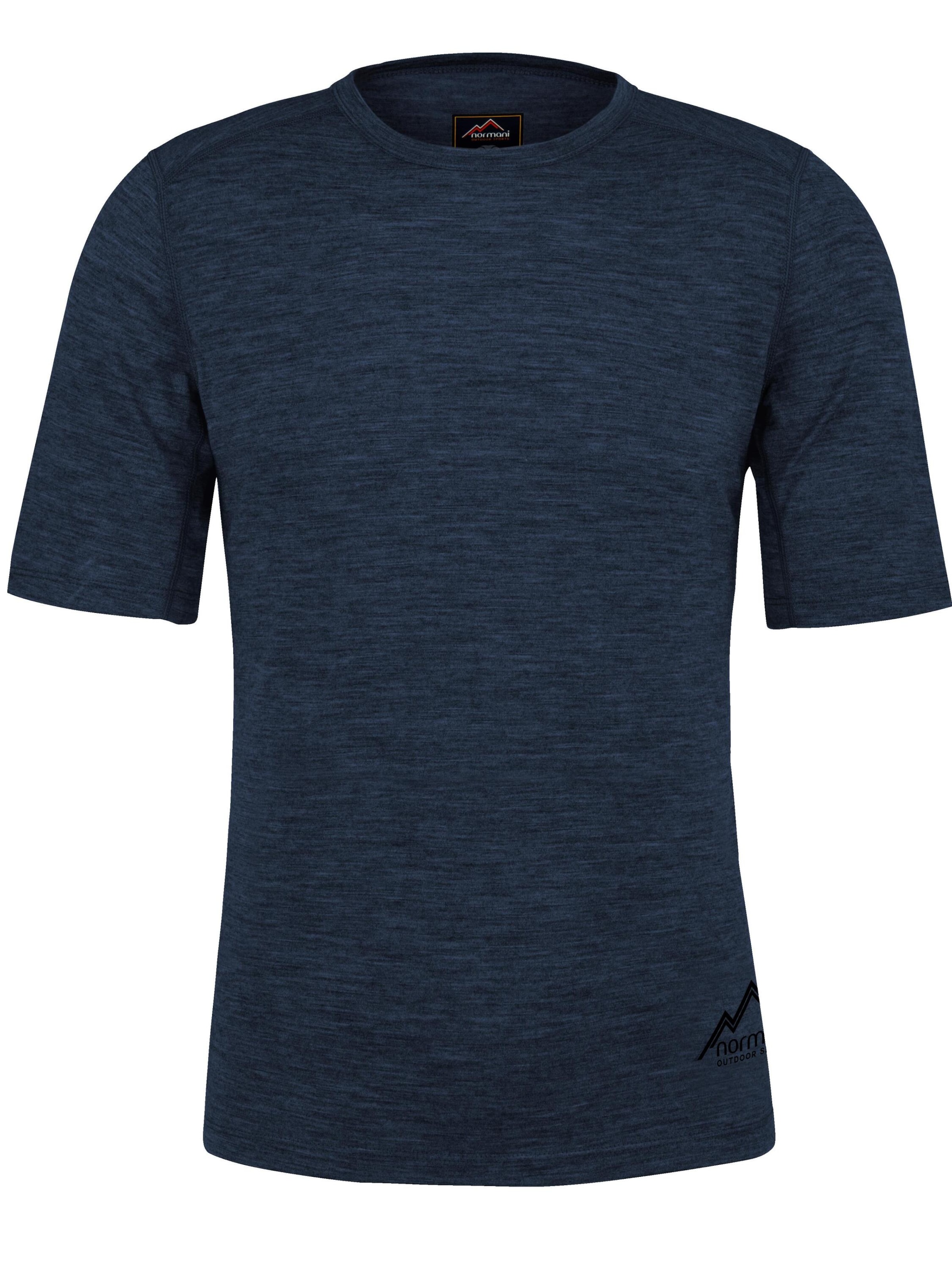 normani Functioneel shirt 'Darwin' in Blauw: voorkant