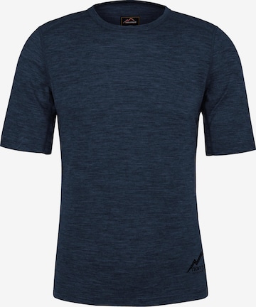 T-Shirt fonctionnel 'Darwin' normani en bleu : devant