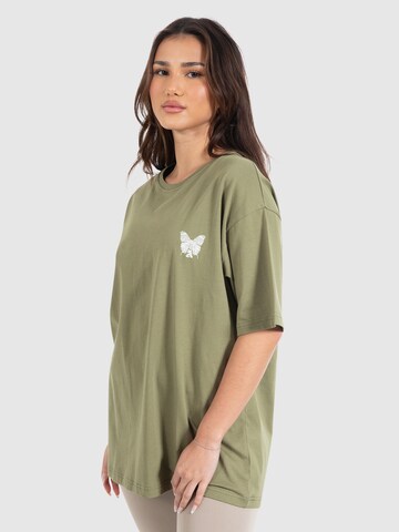 Smilodox Oversized shirt 'Payton' in Groen