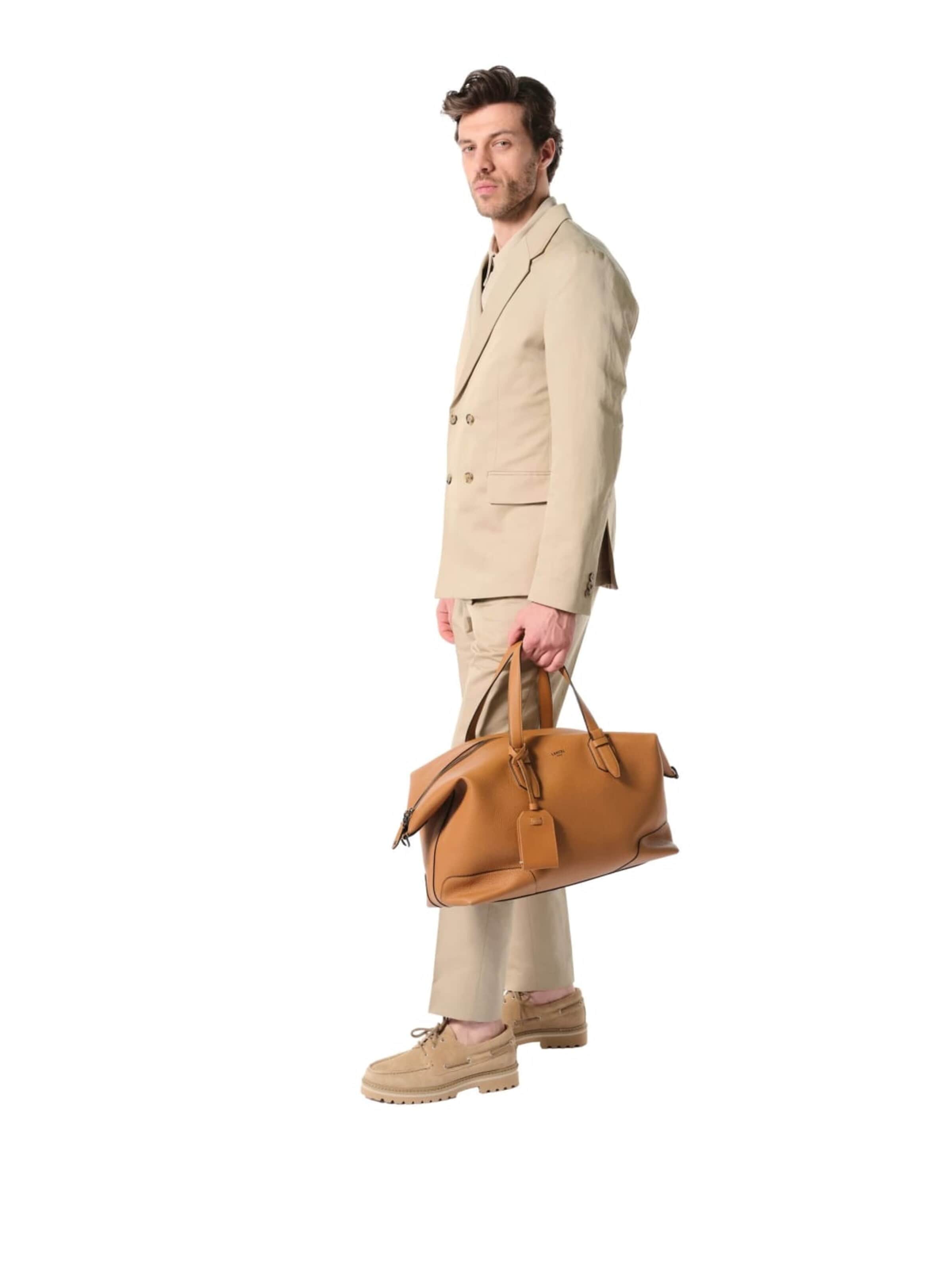 LancelRučna torbica 'Lancel Sac voyage Charlie Camel' - smeđa boja