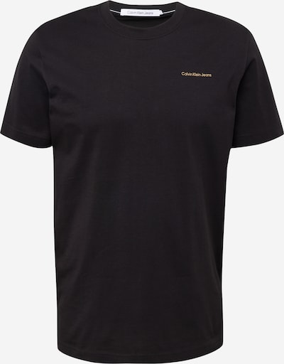 Calvin Klein Jeans T-Shirt en beige / cappuccino / noir, Vue avec produit