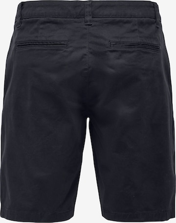 Only & Sons Regular Chinohose 'Cam' in Blau