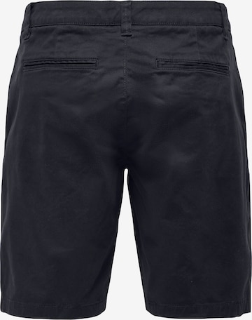 Only & Sons - Regular Calças chino 'Cam' em azul