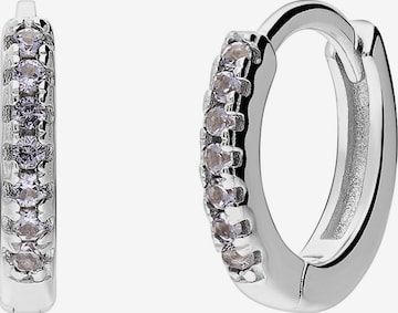 Boucles d'oreilles 'Modernes Basic' Lucardi en argent : devant