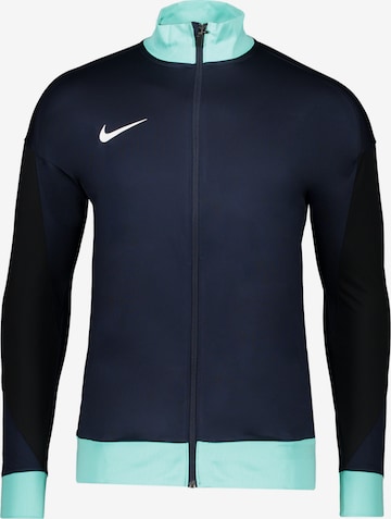 NIKE Athletic Jacket in Blue: front